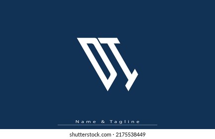 Alphabet letters Initials Monogram logo DI , ID