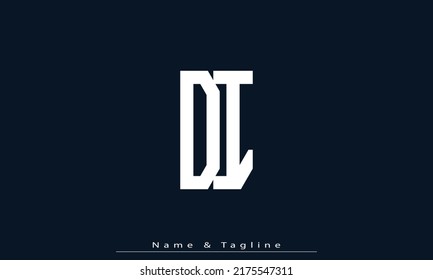 Alphabet letters Initials Monogram logo DI , ID