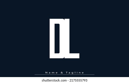 Alphabet letters Initials Monogram logo DL , LD