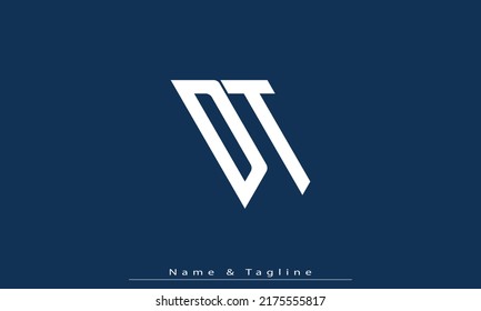 Alphabet letters Initials Monogram logo DT , TD