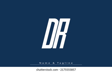 Alphabet letters Initials Monogram logo DR , RD