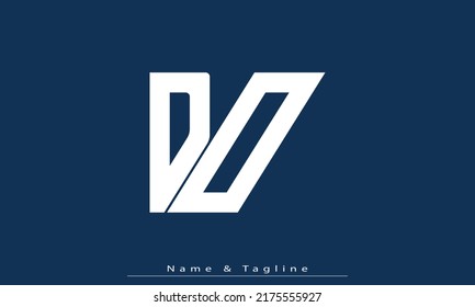 Alphabet letters Initials Monogram logo DO , OD