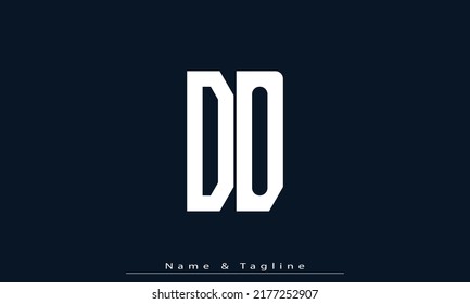 Alphabet letters Initials Monogram logo DO , OD