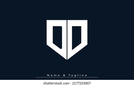 Alphabet letters Initials Monogram logo DO , OD