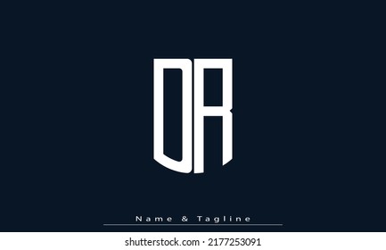 Alphabet letters Initials Monogram logo DR , RD