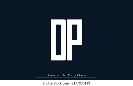 Letras alfabéticas Iniciales Monograma DP , PD
