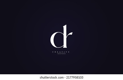 Alphabet letters Initials Monogram logo DR RD D R