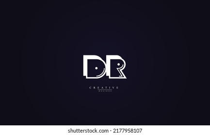 Alphabet letters Initials Monogram Logo DR D R