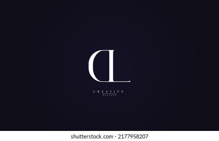 Alphabet letters Initials Monogram logo DL LD D L
