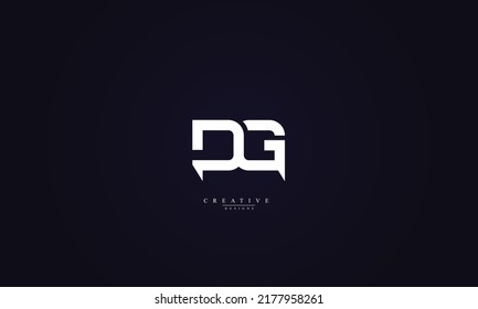 Alphabet letters Initials Monogram logo DG GD D G