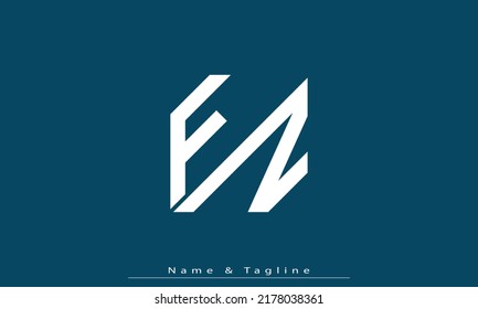 Alphabet letters Initial Monogram Logo FZ, ZF