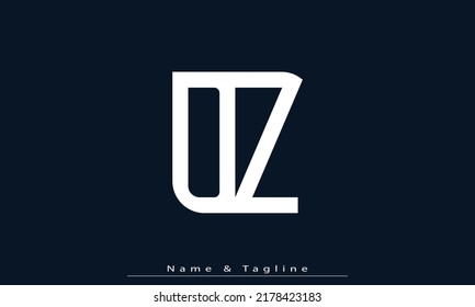 Alphabet letters Initials Monogram logo DZ , ZD