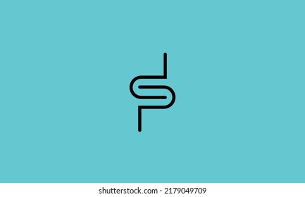 Alphabet letters Initials Monogram logo dp pd d p