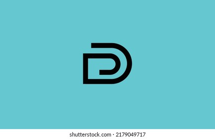 Alphabet letters Initials Monogram logo PD DP P D 