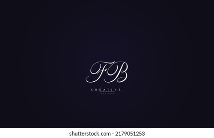 Alphabet letters Initials Monogram logo FB BF F B 