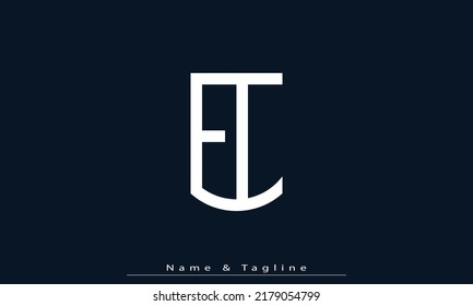 Alphabet letters Initials Monogram logo EC , CE