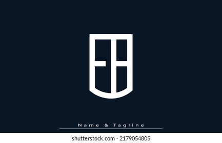 Alphabet letters Initials Monogram logo EB , BE