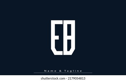 Alphabet letters Initials Monogram logo EB , BE