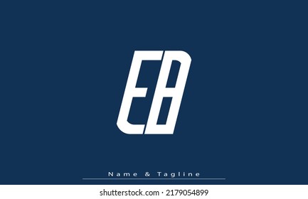 Alphabet letters Initials Monogram logo EB , BE