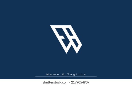 Alphabet letters Initials Monogram logo EB , BE