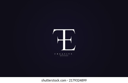 Alphabet letters Initial Monogram Logo FE F E