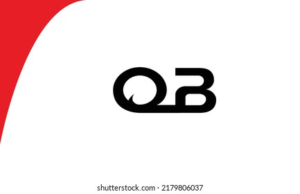 Letras alfabéticas Iniciales Logotipo Monograma QB, BQ, Q y B