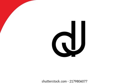 Alphabet letters Initials Monogram logo DJ, JD, D and J