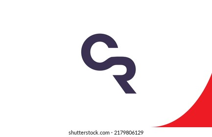 Alphabet letters Initials Monogram logo CR, RC, C and R