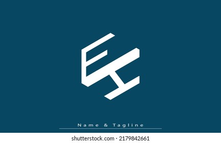 Alphabet letters Initials Monogram logo EH , HE