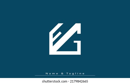 Alphabet letters Initials Monogram logo EG , GE