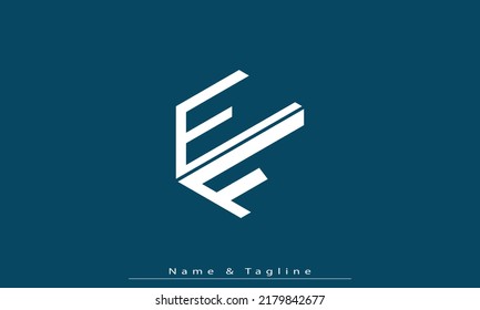 Alphabet letters Initials Monogram logo EF , FE