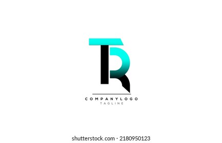 Alphabet letters Initials Monogram logo TR, TR INITIAL, TR letter
