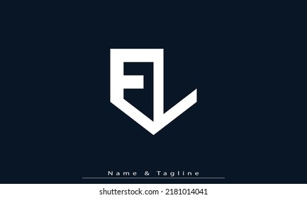 Alphabet letters Initials Monogram logo EL , LE