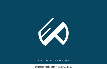 Alphabet letters Initials Monogram logo EP , PE