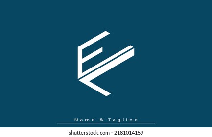 Alphabet letters Initials Monogram logo EL , LE