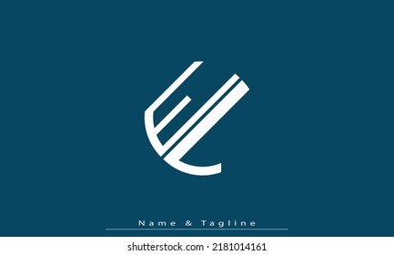 Alphabet letters Initials Monogram logo EL , LE