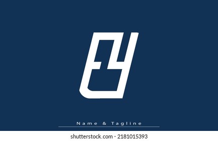 Alphabet letters Initials Monogram logo EY , YE