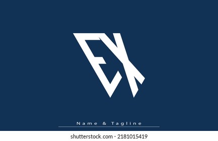 Alphabet letters Initials Monogram logo EX , XE