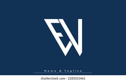 Alphabet letters Initials Monogram logo EV , VE