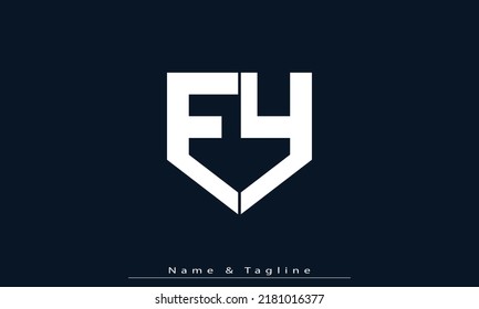 Alphabet letters Initials Monogram logo EY , YE