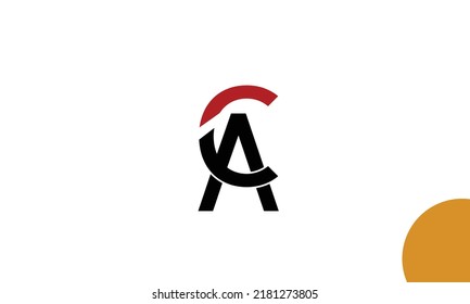 Letras alfabéticas Iniciales Monograma CA, AC, C y A