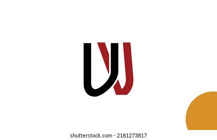 Alphabet letters Initials Monogram logo UV, VU, U and V