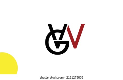 Letras alfabéticas Iniciales Logotipo Monograma GW, WG, G y W