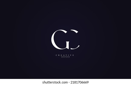  Alphabet letters Initials Monogram logo GC CG G C 