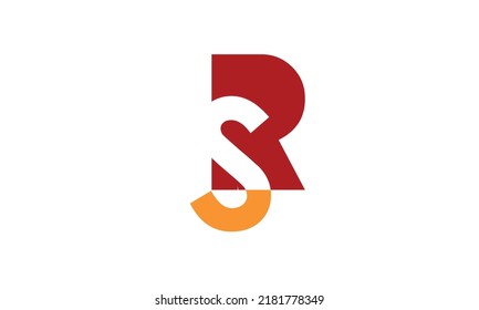 Alphabet letters Initials Monogram logo SR, RS, S and R