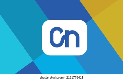 Alphabet letters Initials Monogram logo CN, NC, C and N