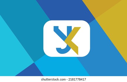 Alphabet letters Initials Monogram logo YK, KY, Y and K