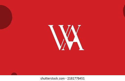 Alphabet letters Initials Monogram logo WA, AW, W and A