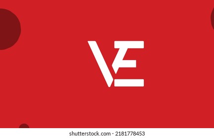 Alphabet letters Initials Monogram logo VE, EV, V and E