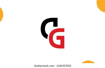 Alphabet letters Initials Monogram logo CG, CG, C and G